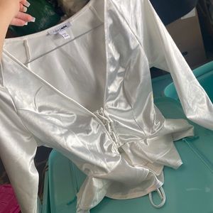 satin fashion nova top